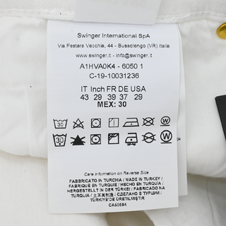 VERSACE JC | White Denim Skinny Jeans