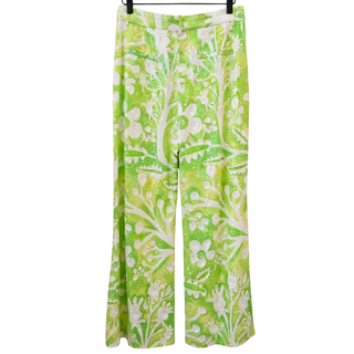 ROSIE ASSOULIN | Green & White Sequin Embellished Pants