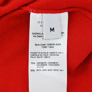 GABRIELA HEARST | Toby Red Cashmere Silk Tank Top