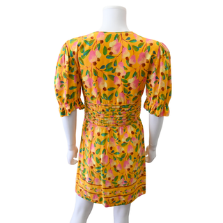 FARM RIO | Cashew Printed Linen-Blend Mini Dress