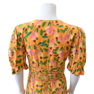 FARM RIO | Cashew Printed Linen-Blend Mini Dress