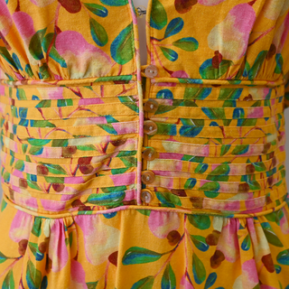 FARM RIO | Cashew Printed Linen-Blend Mini Dress