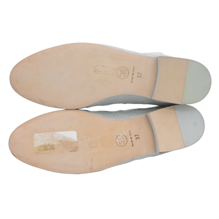 Light Gray CC Quilted Cap Toe Ballet Flats