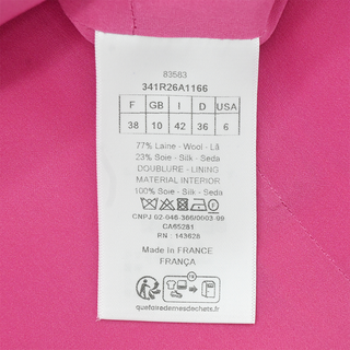 Pink Wool-Blend Shift Dress