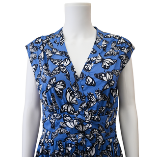 KATE SPADE | Cornflower Blue Butterfly Print Dress