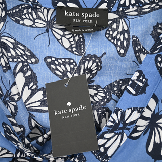 KATE SPADE | Cornflower Blue Butterfly Print Dress