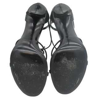 Black Patent Leather Cassandra YSL Logo Heels