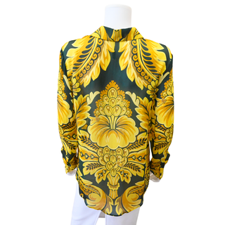ETRO | Flower-Bee Motif Silk Blouse