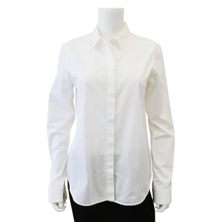 JIL SANDER | Monday Optic White Cotton Poplin Blouse