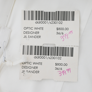JIL SANDER | Monday Optic White Cotton Poplin Blouse