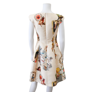 Artistic Print Midi Dress