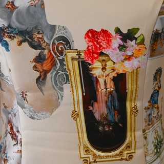 Artistic Print Midi Dress