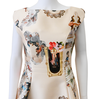 Artistic Print Midi Dress