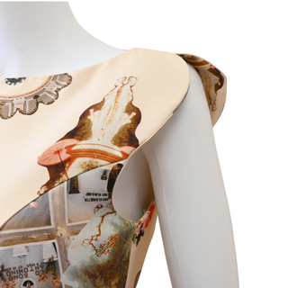Artistic Print Midi Dress