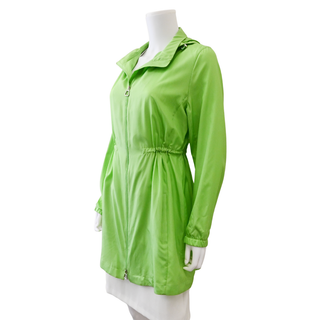 AKRIS | Pure Green Long Silk Jacket