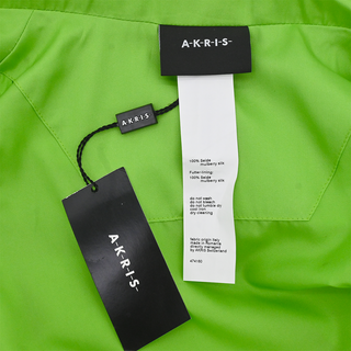 AKRIS | Pure Green Long Silk Jacket