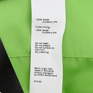 AKRIS | Pure Green Long Silk Jacket