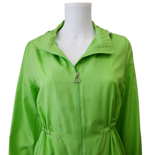 AKRIS | Pure Green Long Silk Jacket