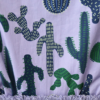 PEARL | Lilac Cactus Print Dress