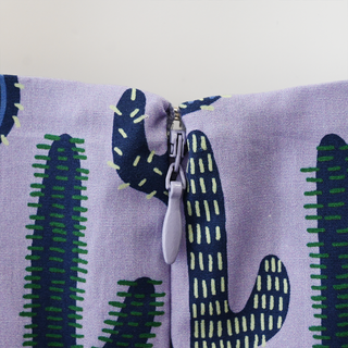 PEARL | Lilac Cactus Print Dress