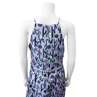 PEARL | Lilac Cactus Print Dress