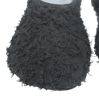 Black Glove Fringed Ballet Flats