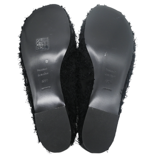 PROENZA SCHOULER | Black Glove Fringed Ballet Flats