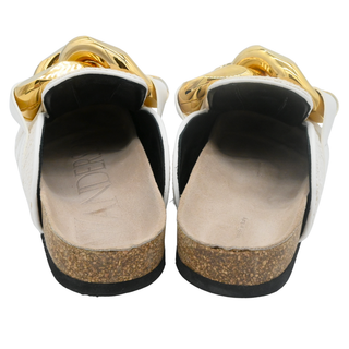 JW ANDERSON | Chain Loafer Ivory Tweed Mule Clogs