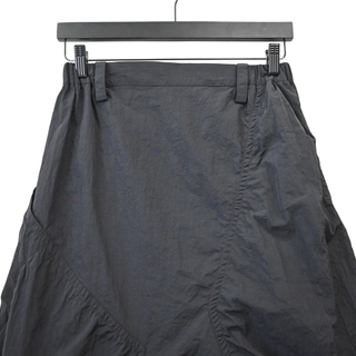 Black Drawstring Cargo Skirt