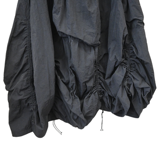 Black Drawstring Cargo Skirt