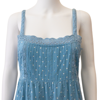 LOVESHACKFANCY | Camisha Blue Tiered Maxi Dress