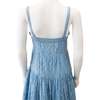 Camisha Blue Tiered Maxi Dress