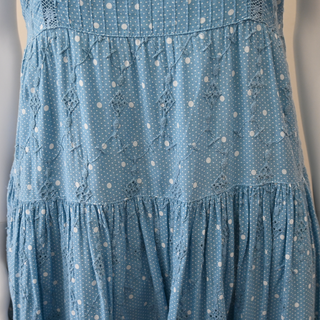 LOVESHACKFANCY | Camisha Blue Tiered Maxi Dress