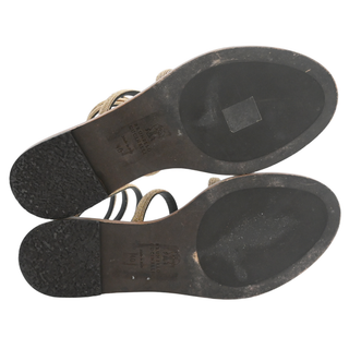 Monili Beaded Wrap-Around Flat Sandals