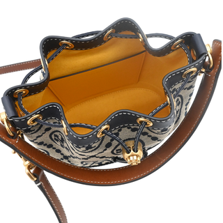 T Monogram Jacquard Mini Bucket Bag