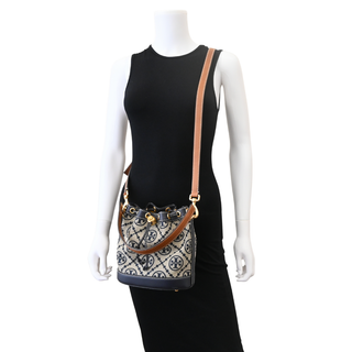 T Monogram Jacquard Mini Bucket Bag