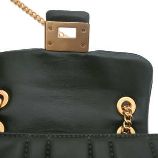 Evelyn Bonsai Tre Olive Green Quilted Mini Top Handle Bag