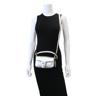 Tabby 18 Metallic Silver Leather Mini Bag