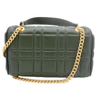 Evelyn Bonsai Tre Olive Green Quilted Mini Top Handle Bag