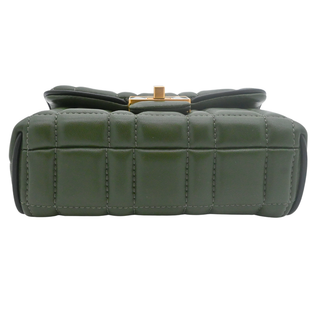 Evelyn Bonsai Tre Olive Green Quilted Mini Top Handle Bag
