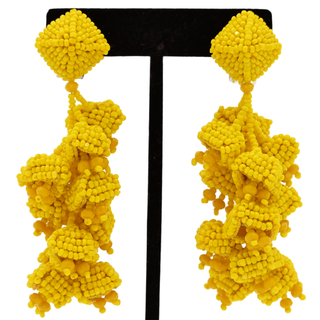 SACHIN & BABI | Golden Rod Grapes Clip Earrings