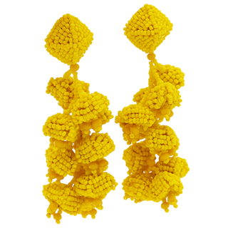 SACHIN & BABI | Golden Rod Grapes Clip Earrings