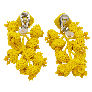 SACHIN & BABI | Golden Rod Grapes Clip Earrings