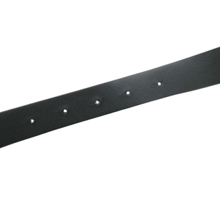 Miller Leopard Pony Hair Logo Belt