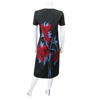LA DOUBLE J' | Peonies Jacquard Swing Dress