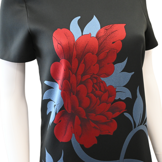 LA DOUBLE J' | Peonies Jacquard Swing Dress