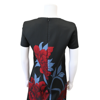 LA DOUBLE J' | Peonies Jacquard Swing Dress