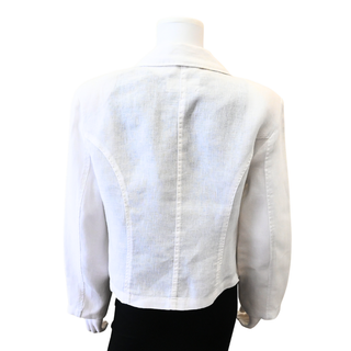 L'AGENCE | Wayne White Linen Blazer