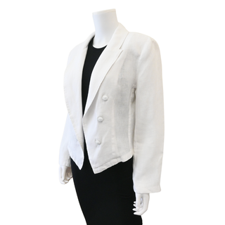 L'AGENCE | Wayne White Linen Blazer