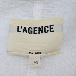 L'AGENCE | Wayne White Linen Blazer